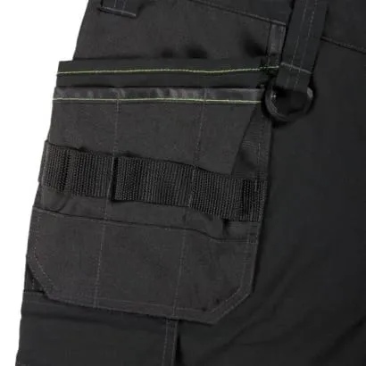 Apache Stretch Slim Fit Rip Stop Holster Pocket Work Trousers in Black - Sudbury