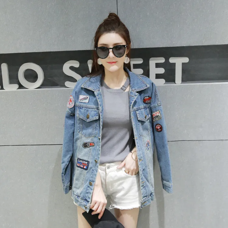 BF Style Loose Medium Length Denim Jacket