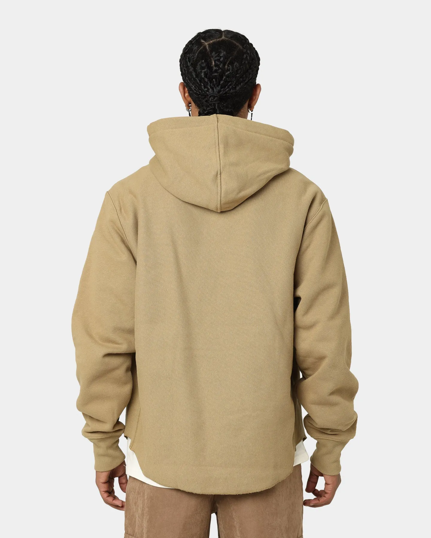 Champion Reverse Weave Boxy Anorak Hoodie Whole Wheat Khaki