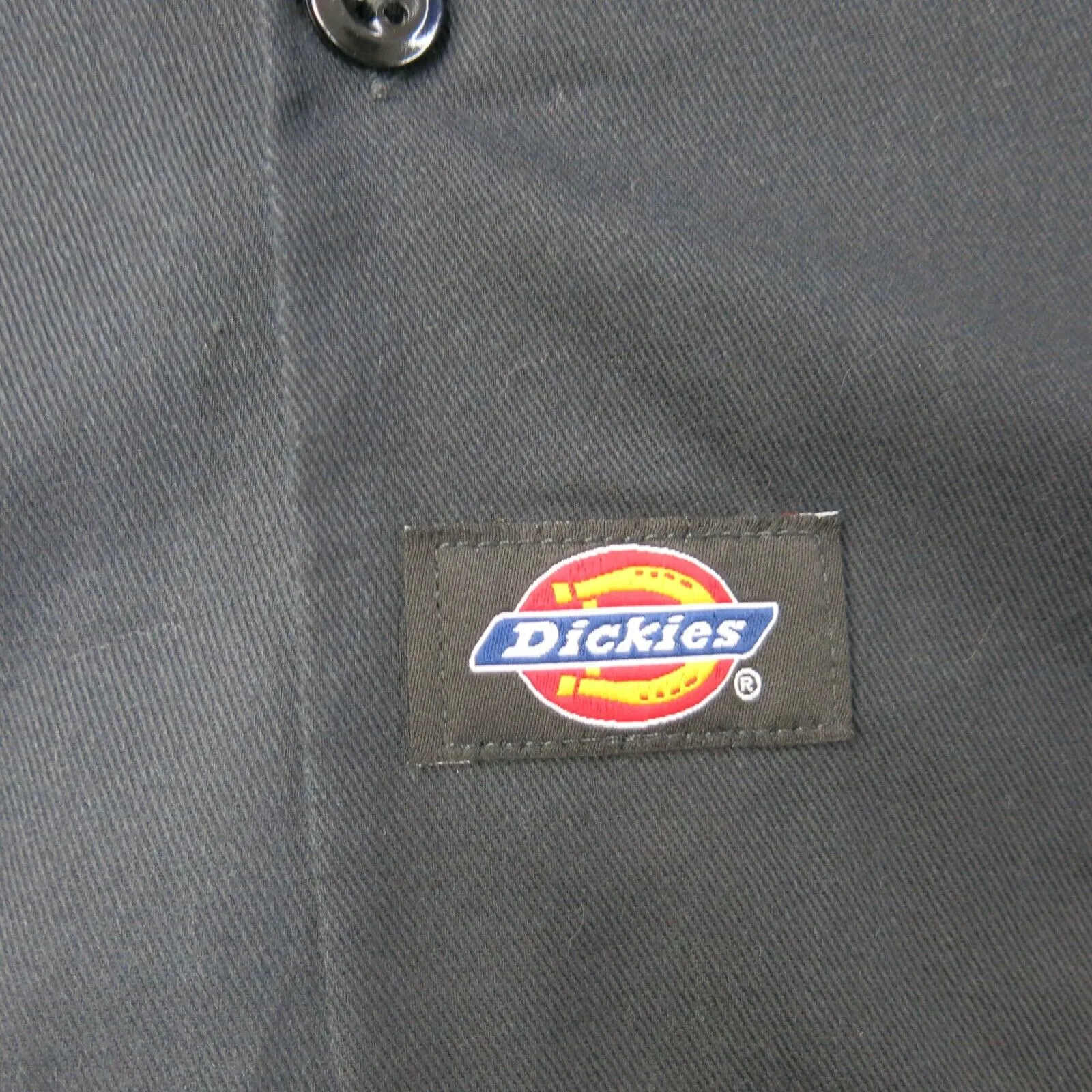 Dickies Shirts Men X Large Black Button Up Shirt Short Sleeve Lightweight Pocket