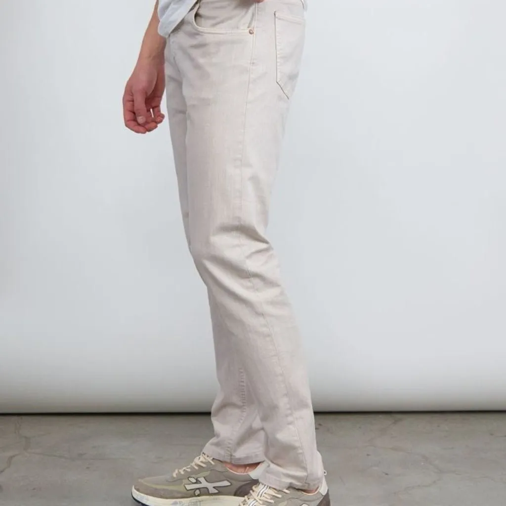 FRADI Garment Dyed Stretch Pants ECRU REG