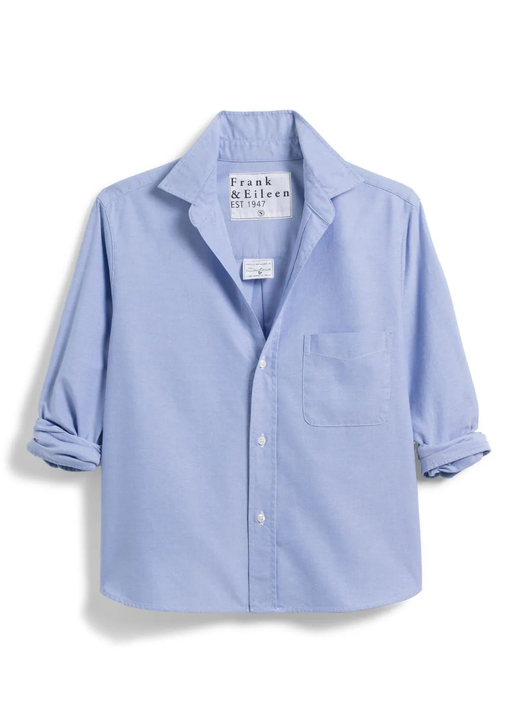 Frank & Eileen 'Silvio' Untuckable Button-Up in Blue