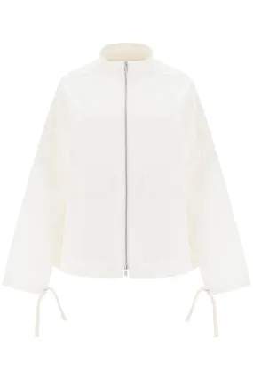 Jil Sander Oversized Blouson Jacket In Canvas