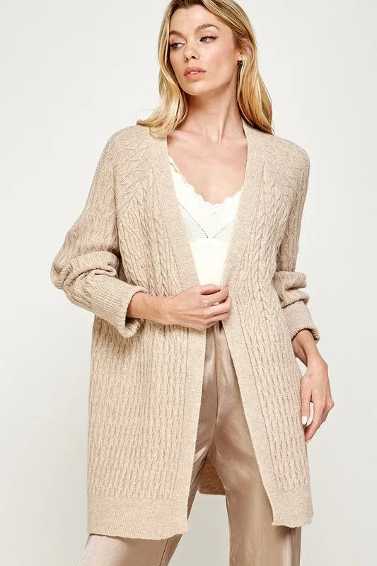 Knit Drop Shoulder Cardigan