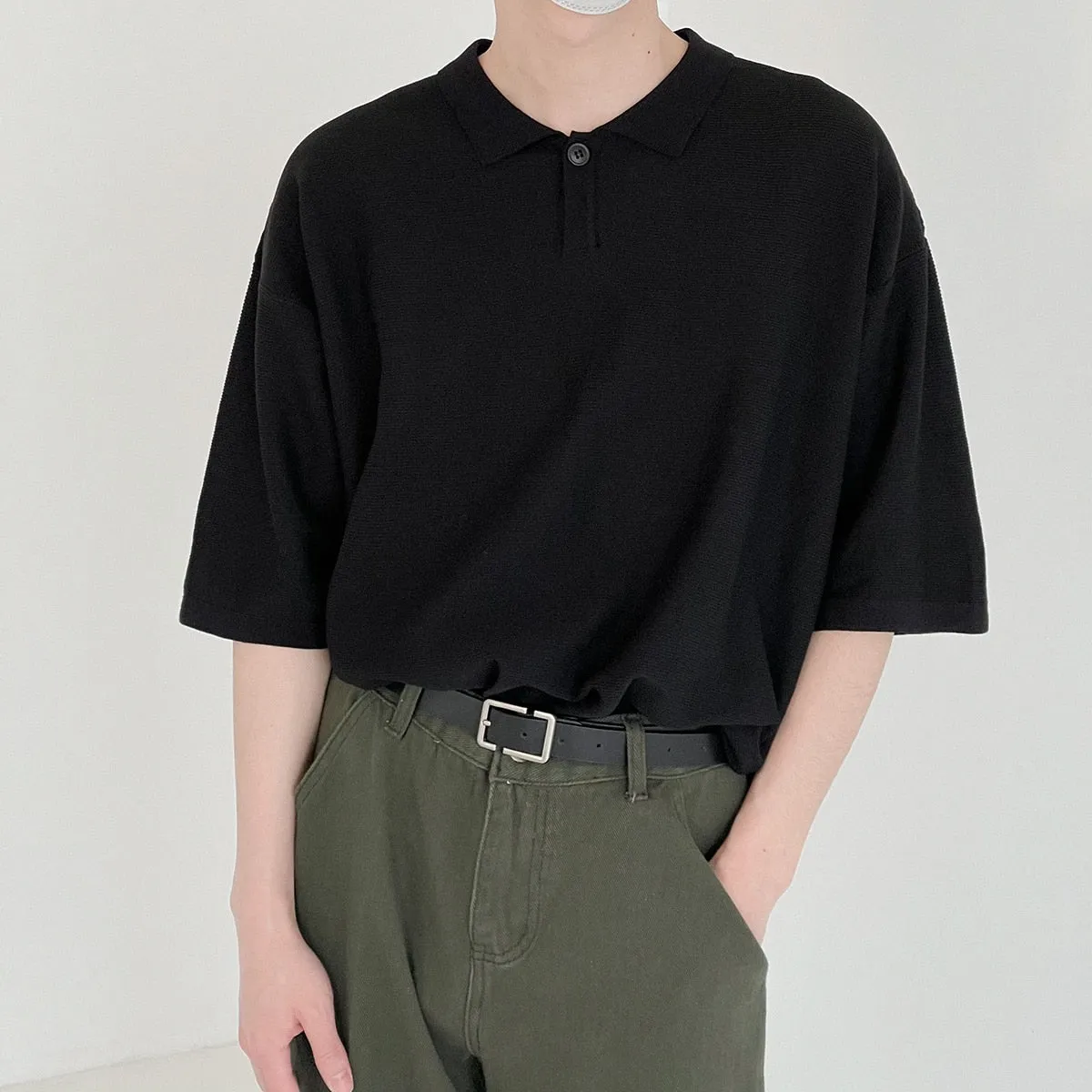 [Korean Style] 3 Colors Oversized Polo T-shirts