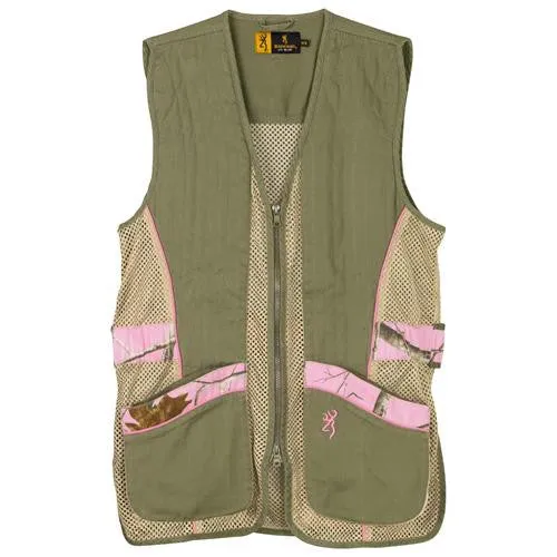 Lady Sporter II Vest, Sage-Tan-Realtree AP Pink - X-Large