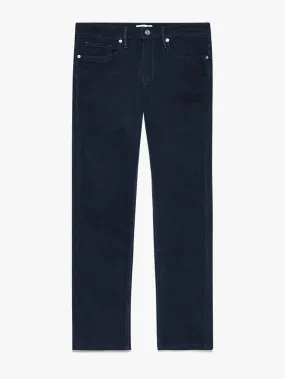 L'Homme Slim Crop Brushed Twill -- Navy