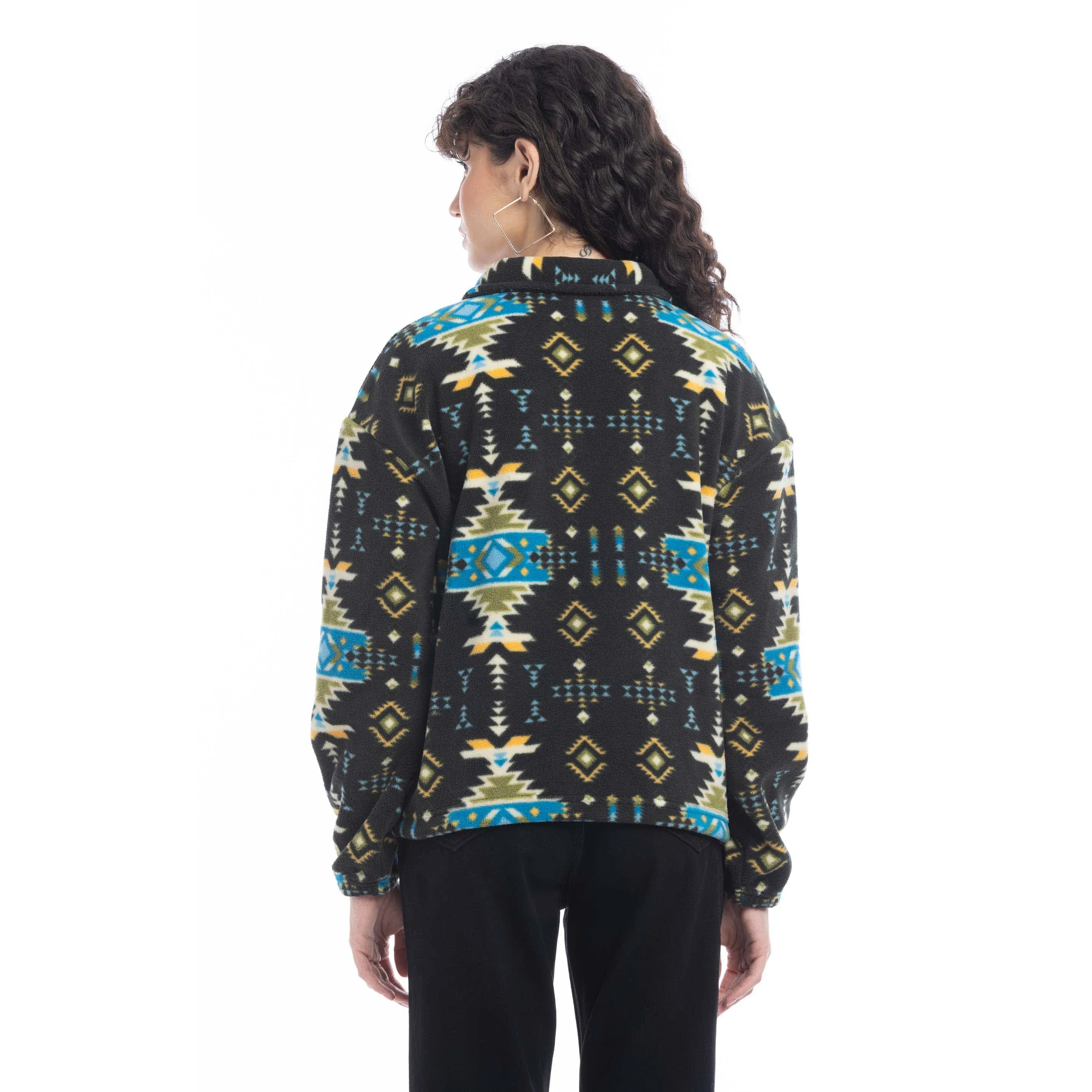 Maren High Collar Jacket in Mesa Tribal