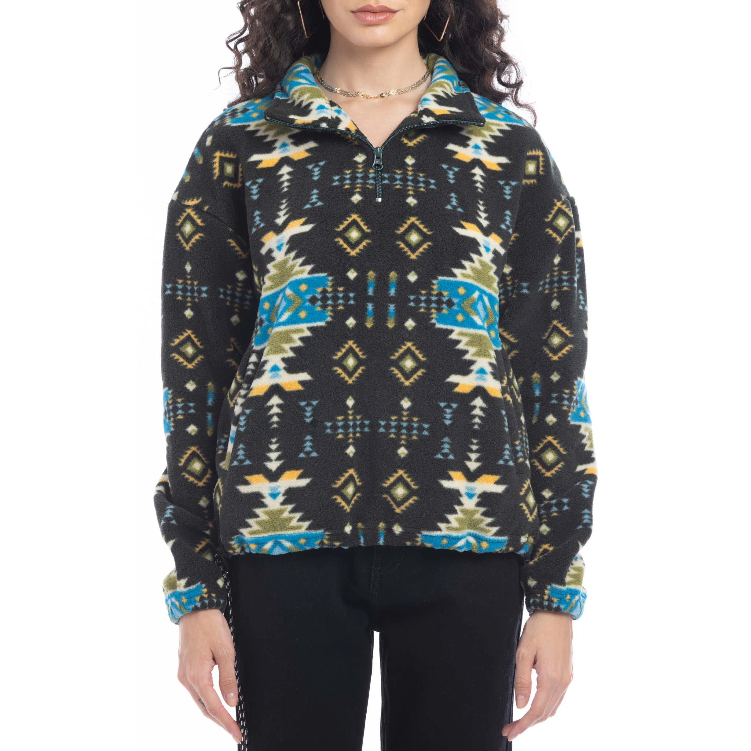 Maren High Collar Jacket in Mesa Tribal