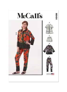 McCall's Pattern M8484 Misses' Pajamas