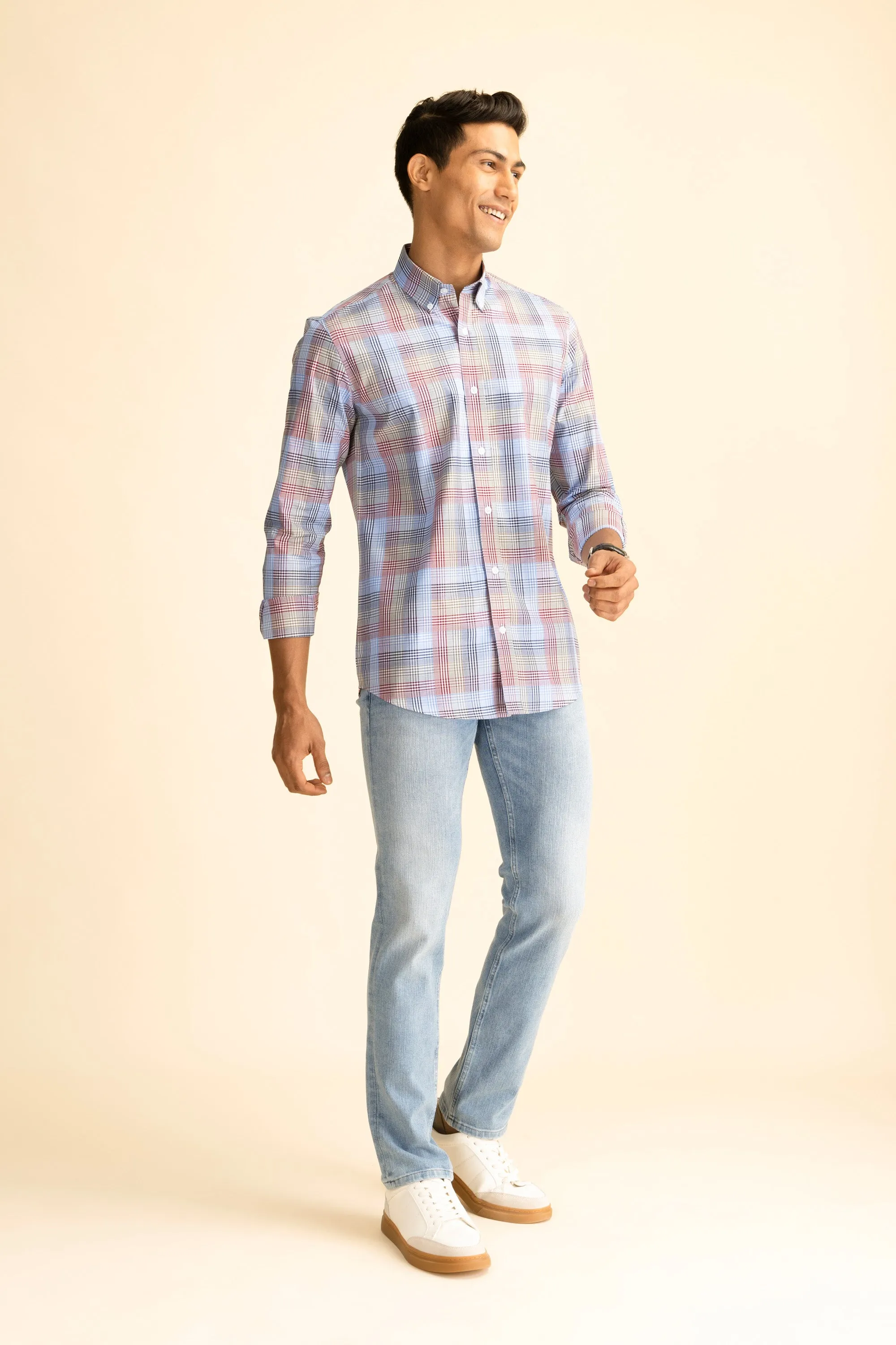 Multi-colored Sun Button-Down Shirt