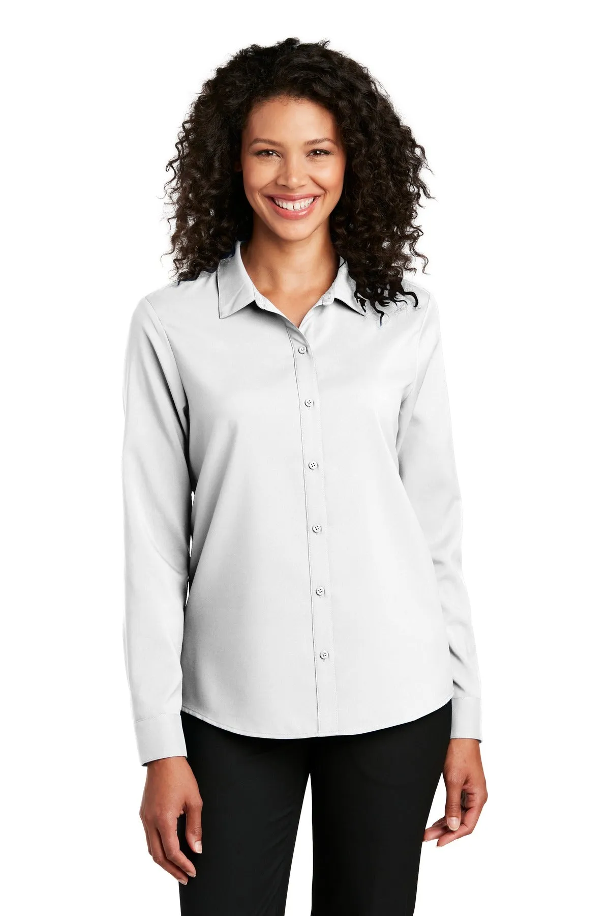 Port Authority Ladies Long Sleeve Performance Staff Shirt LW401