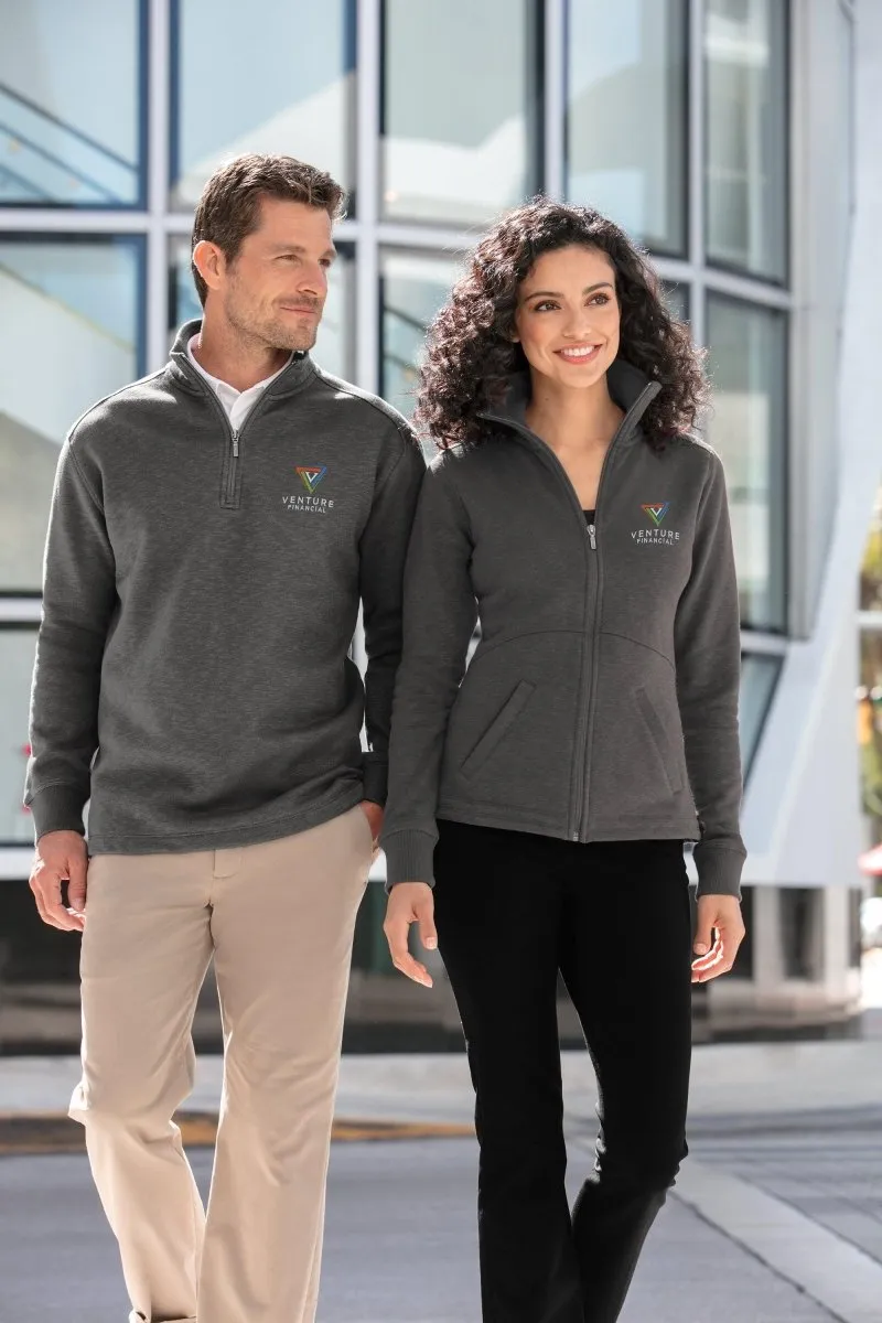 Port Authority® Slub Fleece 1/4-Zip Pullover