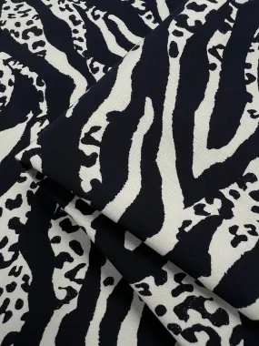 Printed Bengaline - Navy Fusion - 150cm