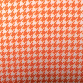 Printed Fleece - OUTBACK - Houndstooth - Orange