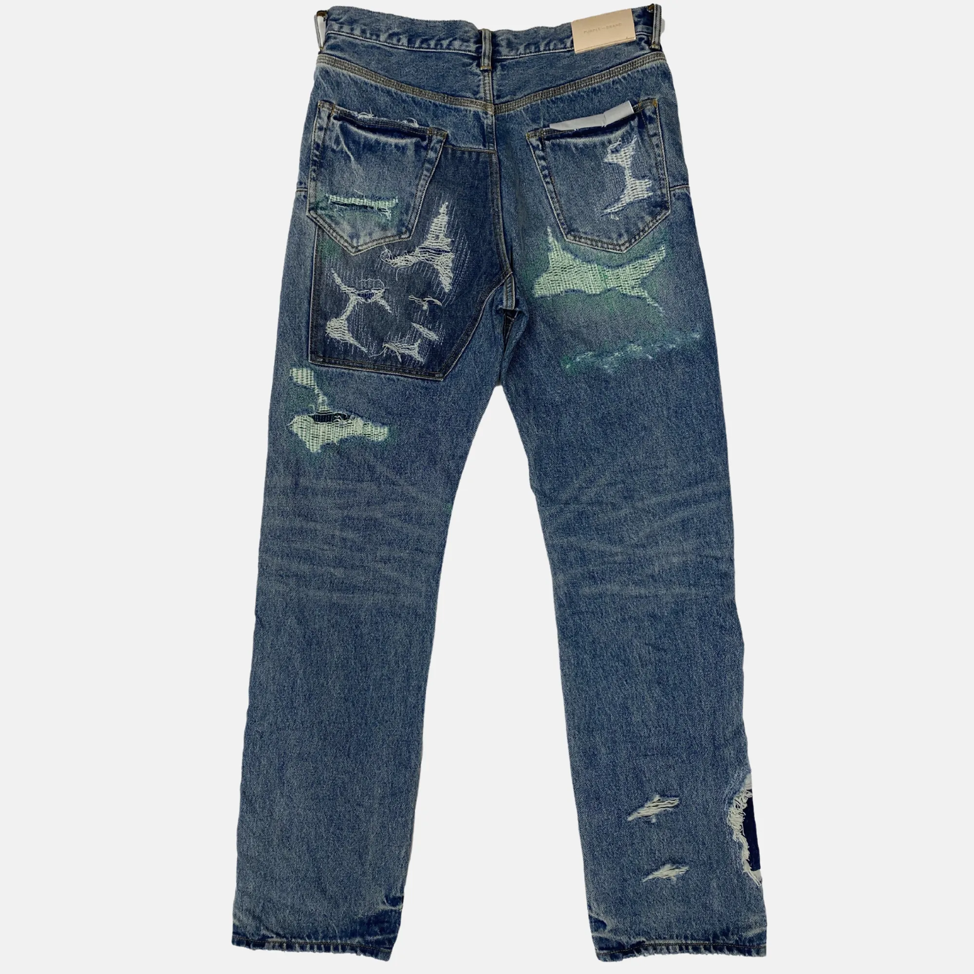 Purple Brand Full Repair Relaxed Jeans