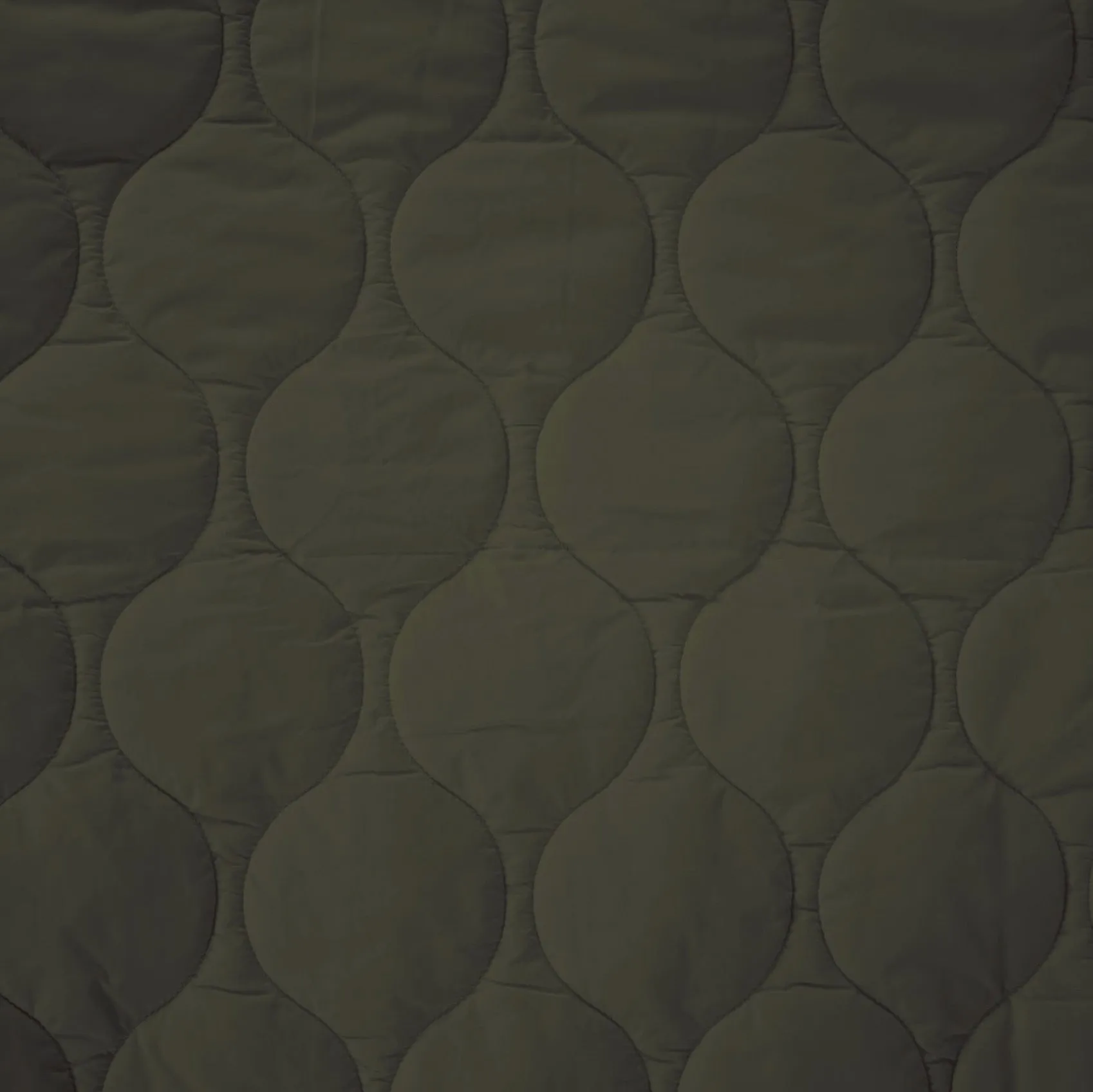 Quilted down jacket fabric - Arabesque - Khaki Green