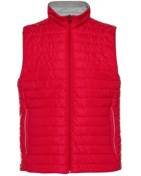 Red Quilted Nylon Vest