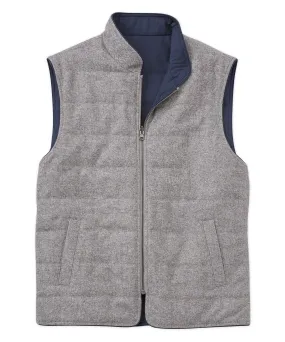 Reversible Quilted Wool Zip-Front Vest