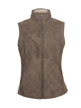 Rust Brown Suede Leather Gilet