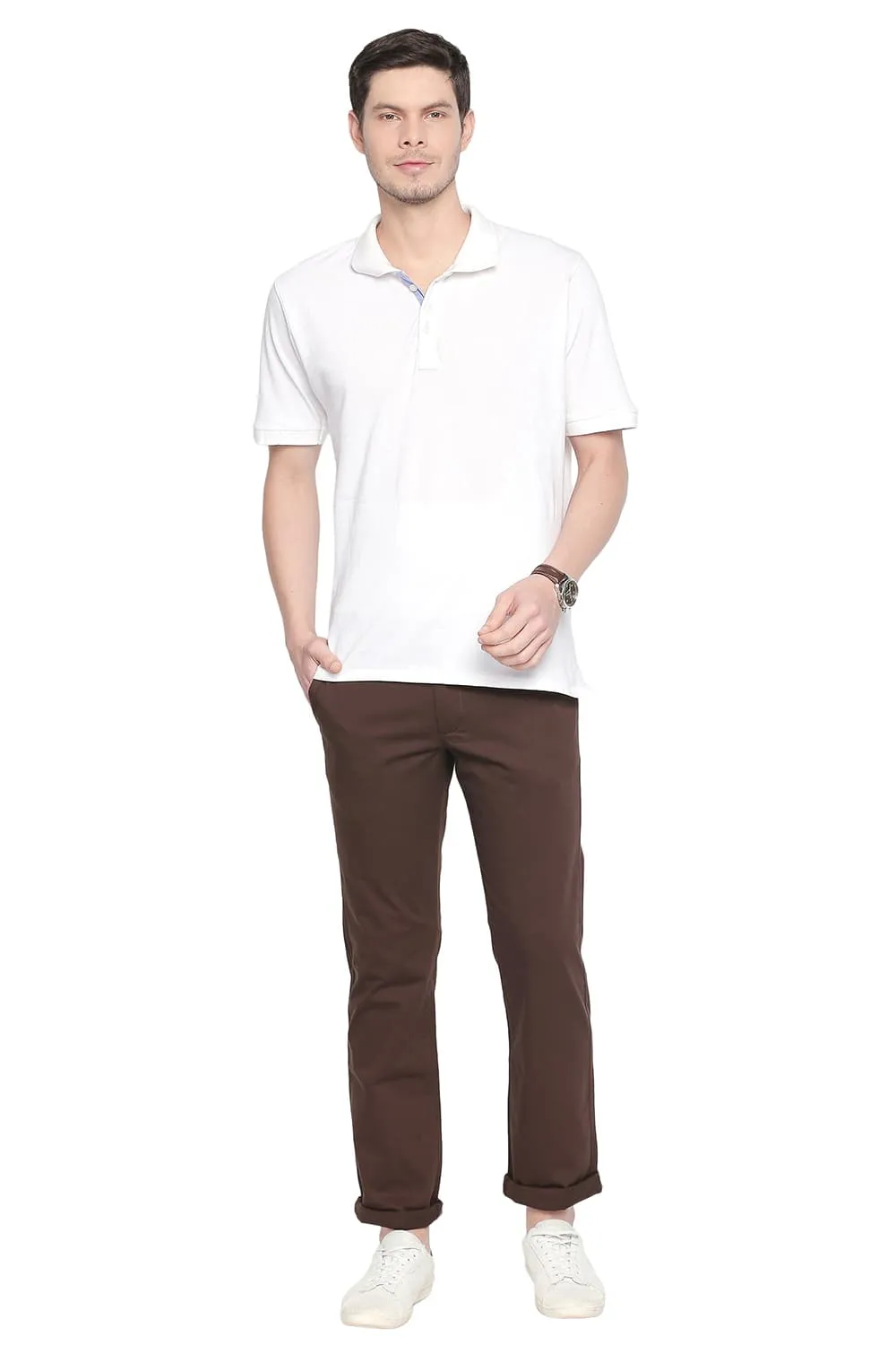 Slim Fit Oak Stretch Trouser