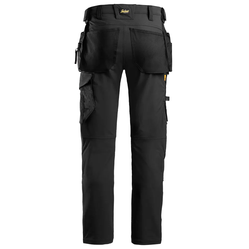 Snickers 6271 AllroundWork, Full Stretch Trousers Holster Pockets, Black