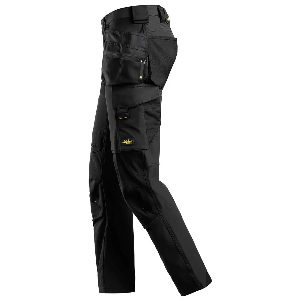 Snickers 6271 AllroundWork, Full Stretch Trousers Holster Pockets, Black