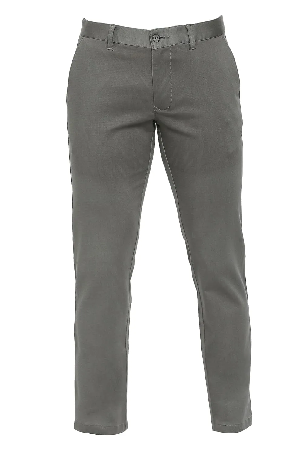 Tapered Fit Cotton Stretch Dobby Trousers