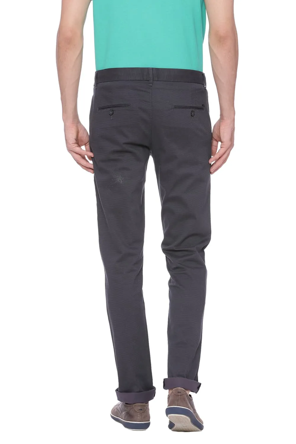 Tapered Fit Printed Stretch Trouser