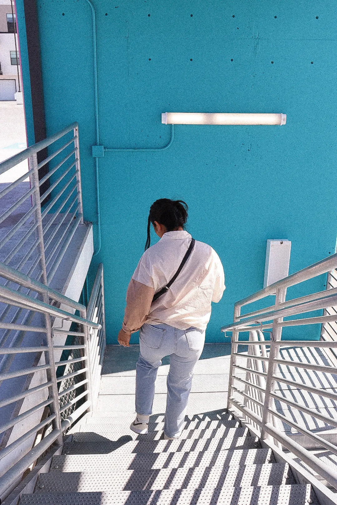 the colorblock trend boyfriend button down shirt