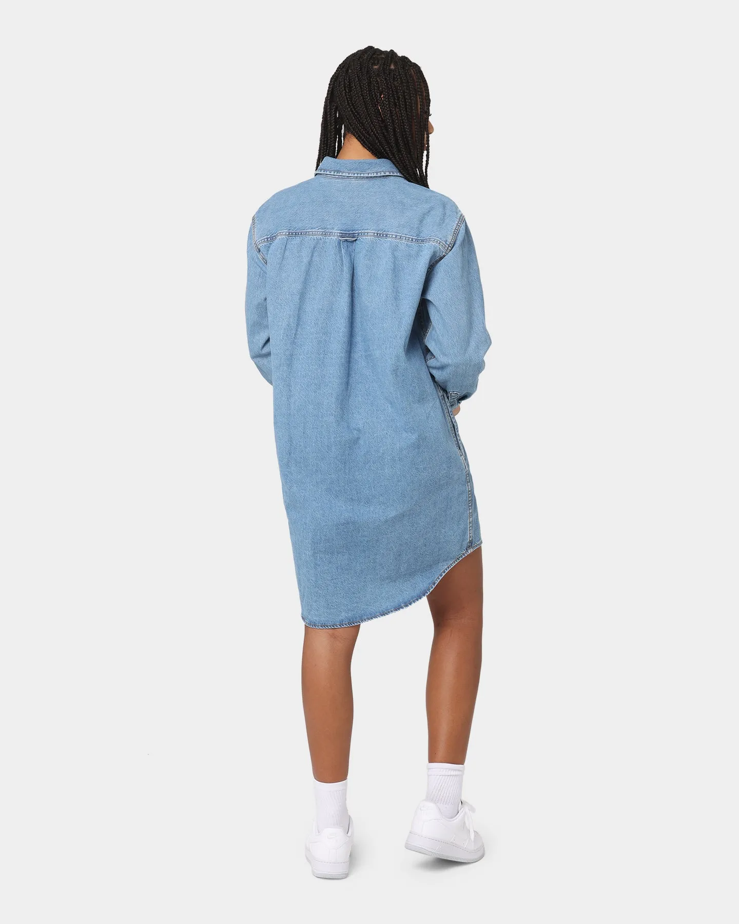 Tommy Jeans Women's Relaxed Denim Shirt Dress Denim