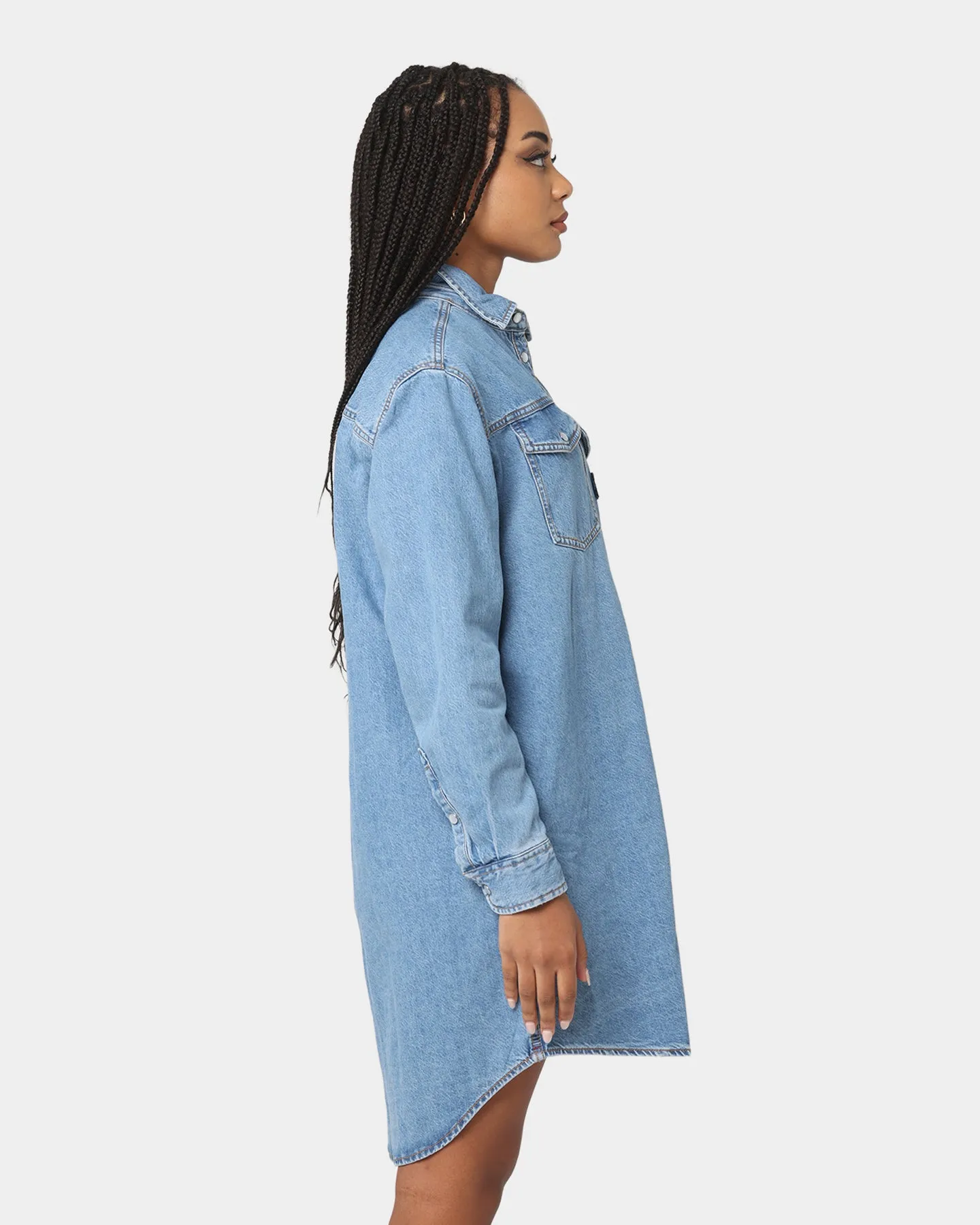 Tommy Jeans Women's Relaxed Denim Shirt Dress Denim