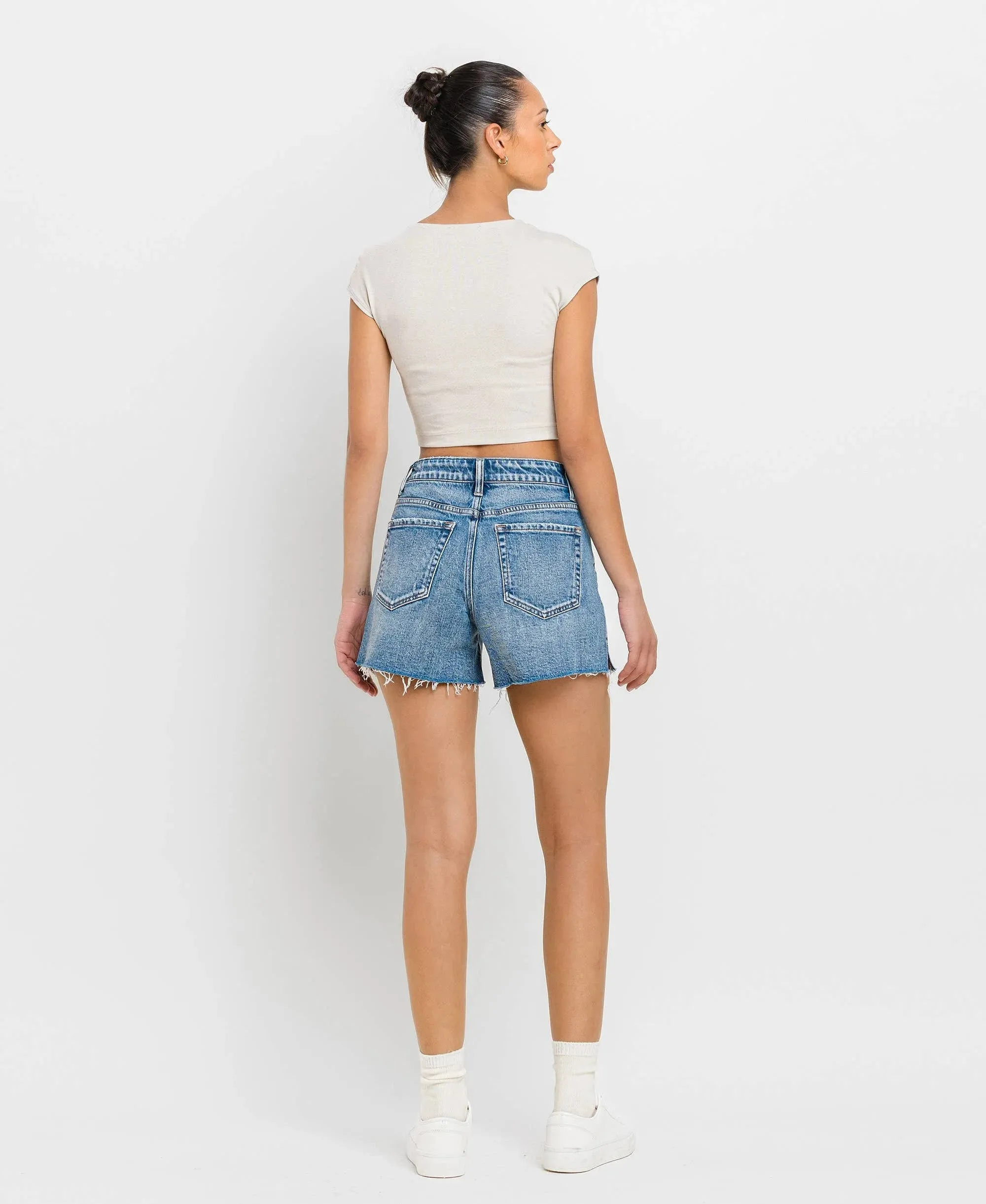 Vervet High-Rise Cleancut A-Line Shorts