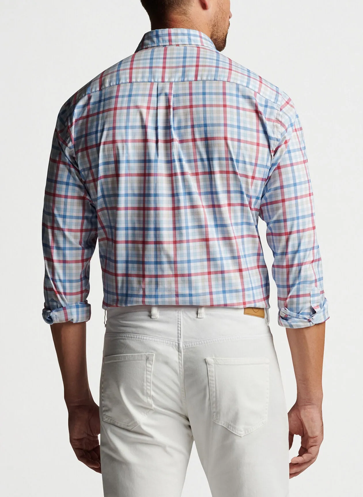 Walker Cotton-Stretch Sport Shirt- Twilight Blue