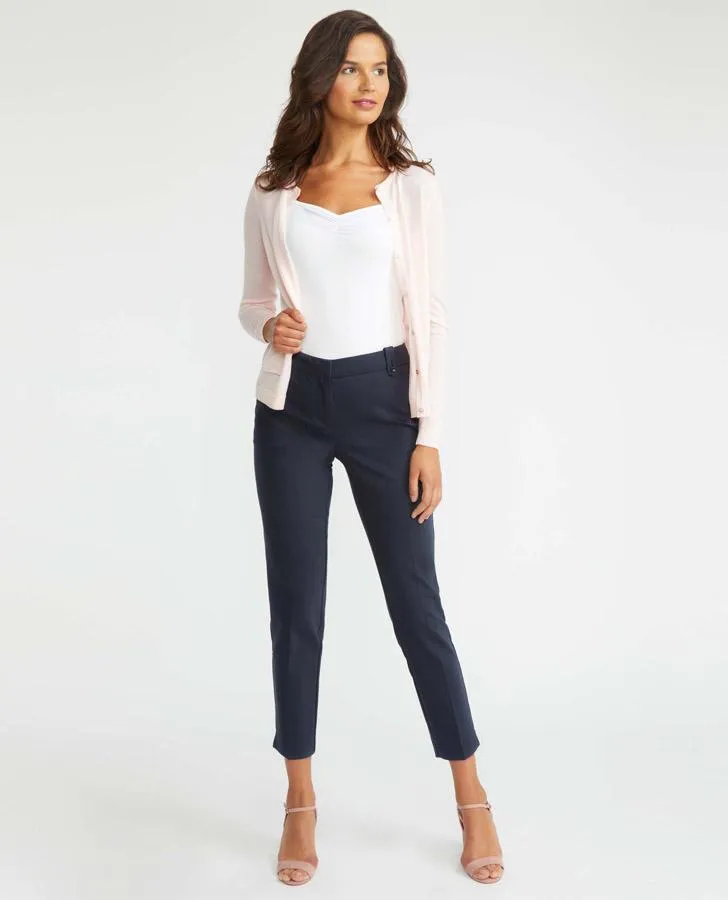 Zipped Bi-Stretch Trousers